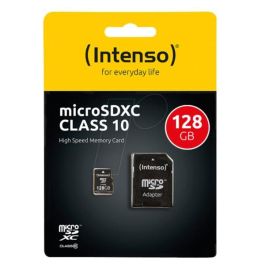 Intenso Tarjeta Memoria MicroSDXC Clase 10 128GB con Adaptador SD