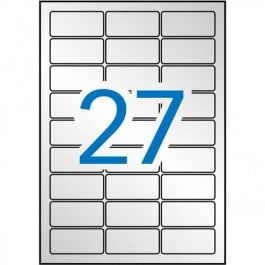 Apli Etiquetas Adhesivas Metalizadas Plata Cantos Romos 63,5x29,6 mm C-Romos 27 X 20H Láser 540uds Precio: 27.95000054. SKU: S8400939