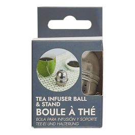 Cook Concept Infusor de Té con Soporte Anti-Goteo de Acero Inoxidable para Infusiones d.4,5 cm; h.5,5 cm