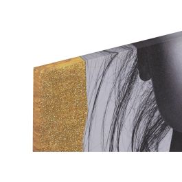 DKD Home Decor Cuadro Dorado Negro Lienzo MDF 80 x 40 x 2 cm (2 Unidades)