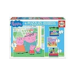 Puzzle progresivos 6-9-12-16 piezas peppa pig Puzzle progresivos 6-9-12-16 piezas peppa pig