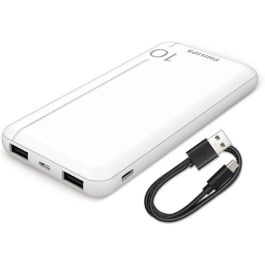 Philips Power Bank 10000 mAh - Batería Externa Portátil, Carga Rápida con 2 Puertos USB para Móvil, Tablet y Más Precio: 14.58999971. SKU: B1FF69NGWD
