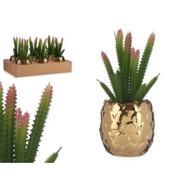 Cactus Artificial Maceta Ceramica Oro Ibergarden 10X20CM (12 Unidades) Precio: 94.50000054. SKU: B1EGJE9932
