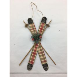 DKD Home Decor Adornos Navideños Alpina Diseño Esquís Rojos 40x20x4 cm Fabricados en MDF y Poliéster Set 12 Unidades Precio: 27.90744. SKU: B1J33NNS9Q