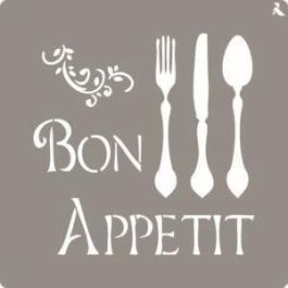La Pajarita Plantilla Decorativa Stencil St-07 Modelo Bon Appetit Precio: 6.59000001. SKU: B166NMXFYG