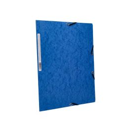 Carpeta Q-Connect Gomas Kf02167 Carton Simil-Prespan Solapas 320x243 mm Azul