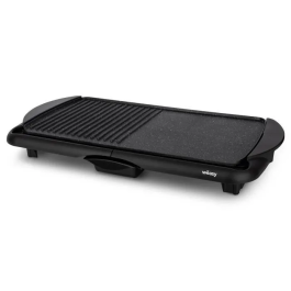 Weasy WEA3760124954777 Plancha Eléctrica 2000W - Placa de Efecto de Piedra 52x27cm - Temperatura Ajustable - Revestimiento Antiadherente - Tanque Removible