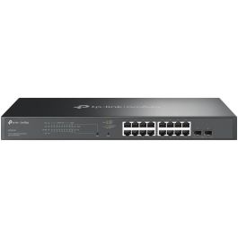 TP-LINK JetStream? 18-Port Gigabit Smart Switch with 16-Port PoE+ PORT: 16× Gigabit RJ45 Ports, 2× Gigabit SFP Slots SPEC: 802.3at/af, 150 W PoE Powe Precio: 255.50000025. SKU: B1DX76NRP2