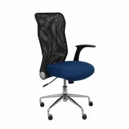 PIQUERAS Y CRESPO Silla Minaya respaldo malla negro asiento bali azul marino Precio: 192.69000014. SKU: S5703006