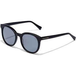Hawkers RESORT Gafas de Sol Unisex Cat Eye Redondas Color Negro Protección UV400 - Lentes 52mm de Acetato Elegantes para Adultos