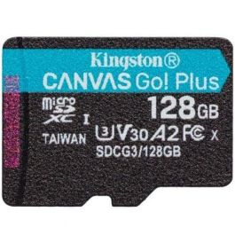Kingston SDCG3/128GBSP CANVAS Go! Plus Tarjeta microSD 128GB 170MB/s Lectura U3 V30 A2 para 4K UHD Cámaras de Acción y Drones Precio: 19.79000012. SKU: S7759193