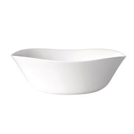 Bormioli Rocco Ensaladera Opal Parma Vidrio Templado Blanco 24 cm - Extra Resistente, Apta Lavavajillas y Microondas, Apilable