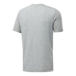 Camiseta de Manga Corta Hombre Reebok Workout Ready Supremium Gris Camiseta de Manga Corta Hombre Reebok Workout Ready Supremium Gris