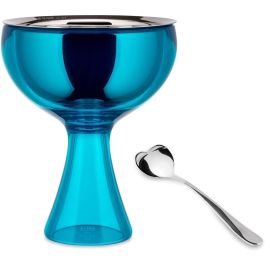 Alessi Big Love Copa para Helado Azul Acero Inoxidable 18/10, 25cl - AMMI01S AZ - Diseño Miriam Mirri Precio: 37.6899996. SKU: B19YYMZREB