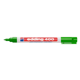 Edding Rotulador Permanente 400 Marcador Verde Punta Redonda 1 mm Recargable