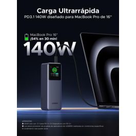 UGREEN Powerbank 35525B 25000mAh 200W Carga Rápida Gris