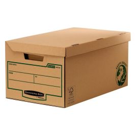 Cajon Fellowes Carton Reciclado Para Almacenamiento De Archivadores Capacidad 4 Cajas De Archivo 80 mm