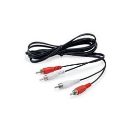 Equip Cable Audio/Vídeo 2x RCA Macho a 2x RCA Macho, 2.5 m, Negro, Contactos Chapados en Oro, Ref. 147094 Precio: 4.88999962. SKU: B13R6EGWSP