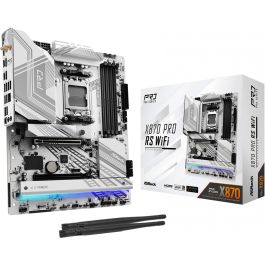 ASRock X870 Pro RS WiFi AMD X870 Socket AM5 ATX - Compatible con Ryzen 7000/8000/9000, DDR5, Wi-Fi 7 - 90-MXBQ00-A0UAYZ