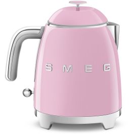 Smeg KLF05PKEU Hervidor de Agua Mini 0.8 L 1400 W Rosa Acero Inoxidable Indicador de Nivel de Agua Filtrado Apagado Automático