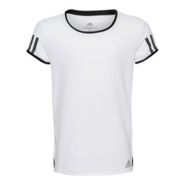 Camiseta de Manga Corta Infantil Adidas CLUB TEE DU2464 Blanco Poliéster Camiseta de Manga Corta Infantil Adidas CLUB TEE DU2464 Blanco Poliéster