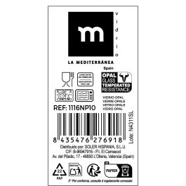 La Mediterranea Plato Postre Opal Temara 19 cm (48 Unidades) La Mediterranea Plato Postre Opal Temara 19 cm (48 Unidades)