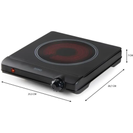 Domo Placa Vitrocerámica DO30111KP 1 Fuego 25.3 x 28.7 x 7 cm