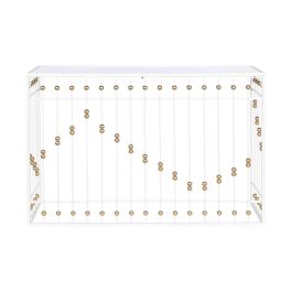 Recibidor Home ESPRIT Blanco Dorado 120 x 40 x 80 cm
