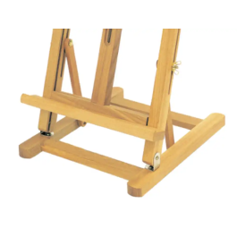 Liderpapel Caballete de Pintor de Sobremesa Madera de Pino Barnizado 80x27.5x30 cm Certificado FSC