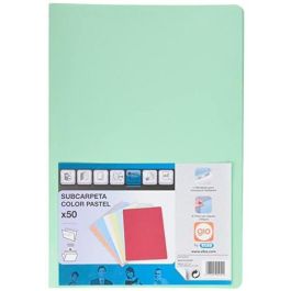 Gio Subcarpeta Simple Cartulina Folio 180 gr Verde Pastel -50U- Precio: 8.49999953. SKU: S8408296