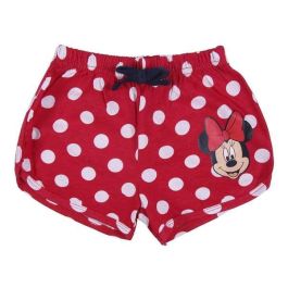 Cerdá Pijama Corto de Verano para Niña, con Licencia Disney Minnie Mouse, en Tejido Single Jersey, Talla 3 Años, Color Rojo