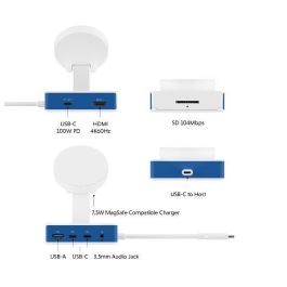 Targus HyperDrive Flex MagCharge USB-C Hub Blu