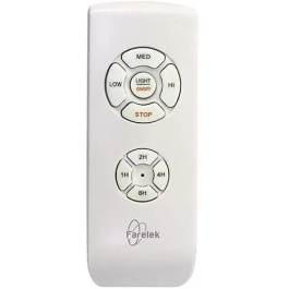 Farelek FAR3431541124394 Ventilador de Techo Oklahoma Negro y Madera Ø137cm 100W + LED