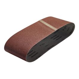 Wolfcraft Set 3 lijas de banda, corindón, grano 80, 76x457mm 1894000