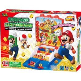 Epoch Juego Super Mario Lucky Coin 7461 Juego de Mesa para Lanzar Monedas con 2 Modalidades de Juego +4 Años