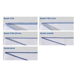 Brother M343D Overlock de 2 Agujas, Brazo Libre, Iluminación LED, Diferencial Ajustable, Roscado Simplificado y Cuchilla Retráctil