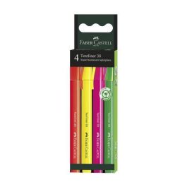 Marcador Fluor Faber-Castell Textliner 38 Pack De 4 Precio: 3.69000027. SKU: B1DZFJTBRK