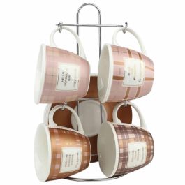 Cafe Glam DKD Home Decor Rosa Marron 9 x 7 x 12 cm Set de 4 Precio: 15.79000027. SKU: S3036869