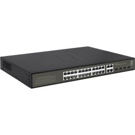 Level One GES-2128P Switch Gigabit Ethernet 24x PoE+ 380W con 4xGSFP 19 pulgadas