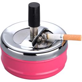 Champ Cenicero con tapa giratoria, acero inoxidable, Ø 9,5 x 9,5 cm