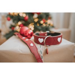 Collar Love XS Cuello 24-28 cm Ancho 2.6 cm Rojo-Negro Collar Love XS Cuello 24-28 cm Ancho 2.6 cm Rojo-Negro