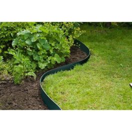 NATURAL Borde de jardín de polipropileno - Grosor 3 mm - H 15 cm x 10 m - Verde NATURAL Borde de jardín de polipropileno - Grosor 3 mm - H 15 cm x 10 m - Verde