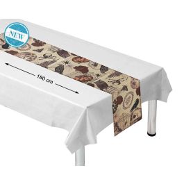 Camino de Mesa de Halloween Naranja y Negro 180x35 cm - Decoración Temática Festiva Precio: 1.88999943. SKU: B16P47JJF5