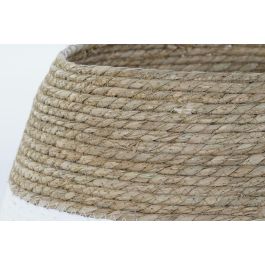 DKD Home Decor Base Árbol Tradicional Natural Blanco Fibra y Algodón 45 x 24 x 45 cm