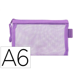 Liderpapel Bolsa Zipper Bag Multiusos Transpirable Poliester Din A6 Morado Pastel Precio: 3.5574. SKU: B129X2NKQD