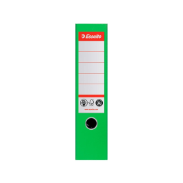 Esselte Archivador de Palanca N 1 CO2 Neutral DIN A4 Cartón Forrado Lomo 75 mm Verde Vivida