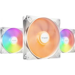 be quiet! Ventilador LIGHT WINGS LX PWM High-Speed Triple-Pack Blanco 140mm Iluminación LED para Carcasa de Ordenador