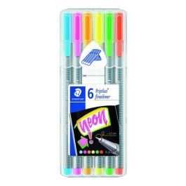 Staedtler Rotuladores Triplus Fineliner Colores Neón Surtidos, Punta Fina 0.3mm, Estuche de 6 Unidades Lavables Precio: 6.50000021. SKU: B14V2NVQKF