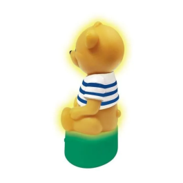 Lexibook Contador de cuentos oso 3D con luz nocturna, música y variación de color (17 cm, francés)