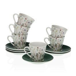 Juego de Tazas con Platos Versa Sansa Porcelana 5,8 x 6 x 5,8 cm Café (12 Piezas) Precio: 17.5000001. SKU: S3410125